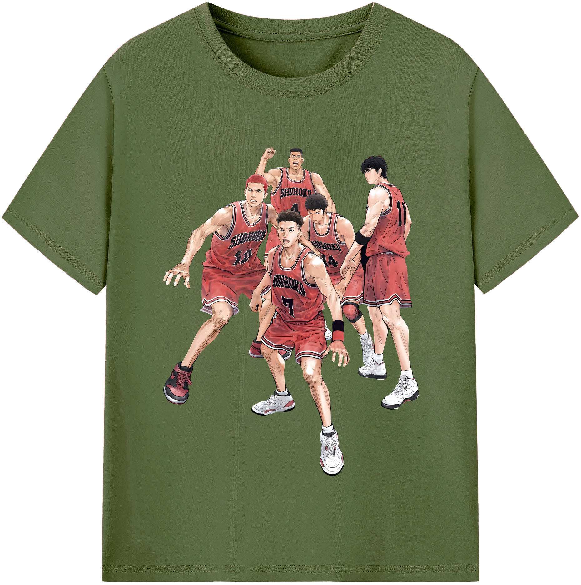 （画像用） SLAM DUNK／スラムダンク 綿100％半袖Tシャツ（フロントプリント）